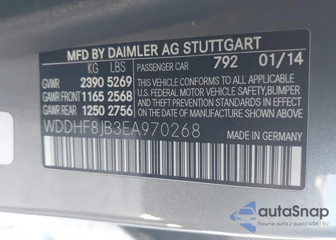 2014 Mercedes-Benz E 350 4Matic from USA, damaged, VIN WDDHF8JB3EA970268